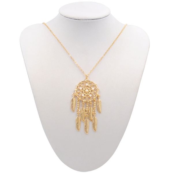 unique hollow dreamcatcher good luck sweater necklace women vintage adjustable alloy tassel chain girl gift jewelry, Silver
unique hollow dreamcatcher good luck sweater necklace women vintage adjustable alloy tassel chain girl gift jewelry, Silver