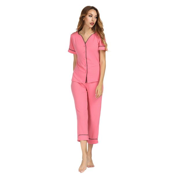 women home clothes short sleeve pant suits summer girls pink pajama set casual homewear two-piece suit v neck female loose, Blue;gray
women home clothes short sleeve pant suits summer girls pink pajama set casual homewear two-piece suit v neck female loose, Blue;gray
