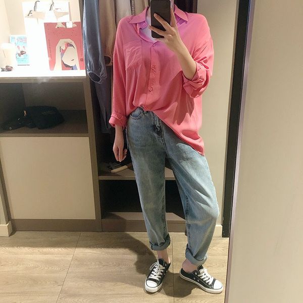 fashion 2019 new spring high waist straight jeans women korean style bottom denim pants loose casual trousers, Blue
fashion 2019 new spring high waist straight jeans women korean style bottom denim pants loose casual trousers, Blue