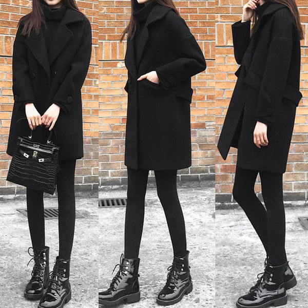 autumn winter coat women casual new fashion coat winter lapel wool trench jacket long sleeve overcoat outwear y802, Black
autumn winter coat women casual new fashion coat winter lapel wool trench jacket long sleeve overcoat outwear y802, Black