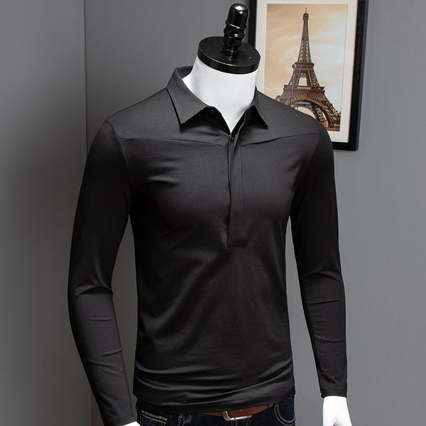 black long sleeve shirt men mercerized cotton button collar business casual shirts, White;black
black long sleeve shirt men mercerized cotton button collar business casual shirts, White;black