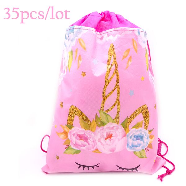 35pcs/lot kids girls favors decorate unicorn theme mochila happy birthday party drawstring gifts bags baby boys shower backpack
35pcs/lot kids girls favors decorate unicorn theme mochila happy birthday party drawstring gifts bags baby boys shower backpack