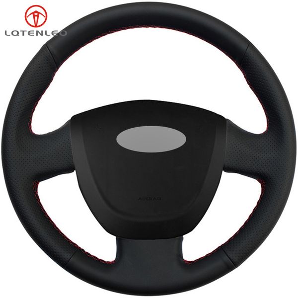 lqtenleo black artificial leather diy hand-stitched car steering wheel cover for lada granta 2011-2016
lqtenleo black artificial leather diy hand-stitched car steering wheel cover for lada granta 2011-2016
