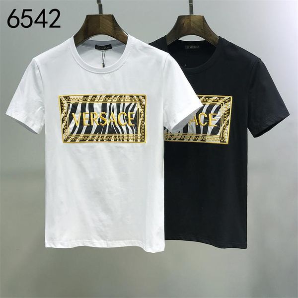 men's wear designer shirt summer casual t-shirt men's and women's short-sleeved shirt brand monogram print t-shirt round neck, White;black
men's wear designer shirt summer casual t-shirt men's and women's short-sleeved shirt brand monogram print t-shirt round neck, White;black