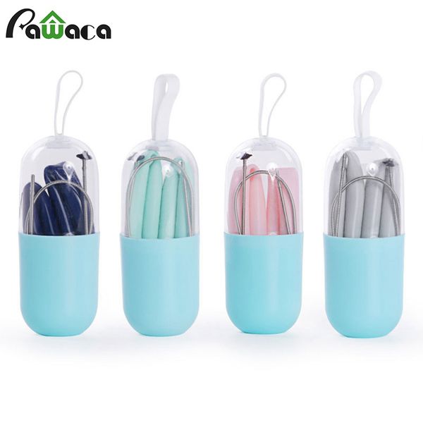 3pcs/set silicone collapsible straws portable straws reusable drinking with flexible cleaning brush and carrying case
3pcs/set silicone collapsible straws portable straws reusable drinking with flexible cleaning brush and carrying case