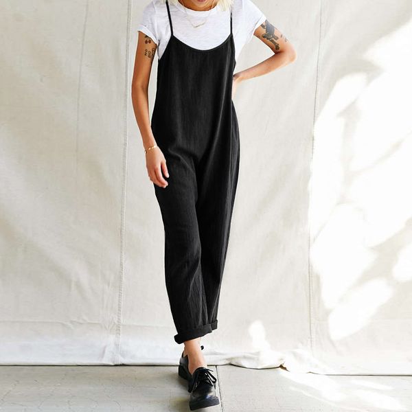 women's jumpsuits & rompers 2021 zanzea fashion solid tank overall summer casual zipper straps female o neck playsuits oversized, Black;white
women's jumpsuits & rompers 2021 zanzea fashion solid tank overall summer casual zipper straps female o neck playsuits oversized, Black;white