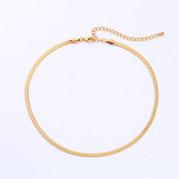 gold color initial necklace snake chains choker for women gift dating fashion accessories, Golden;silver
gold color initial necklace snake chains choker for women gift dating fashion accessories, Golden;silver