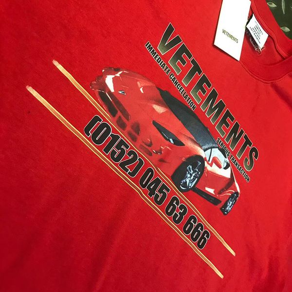 19ss car vetements t-shirts red black men women digital printing embroidery fashion short sleeve vetements t shirt, White;black
19ss car vetements t-shirts red black men women digital printing embroidery fashion short sleeve vetements t shirt, White;black