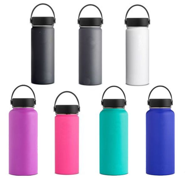 new 32oz/40oz flask double wall vacuum insulated stainless steel water bottle w/flex cap with logo ing
new 32oz/40oz flask double wall vacuum insulated stainless steel water bottle w/flex cap with logo ing