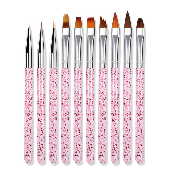 cyshmily 10pcs/set nail brush various head nylon hair nails pen pink/green painting uv gel liner nail pens manicure tool, Yellow
cyshmily 10pcs/set nail brush various head nylon hair nails pen pink/green painting uv gel liner nail pens manicure tool, Yellow