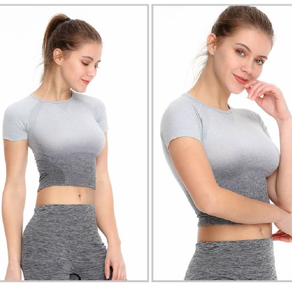 women's yoga shirts gym running fitness short sleeves t-shirt crop yoga gym fitness sport training shirt, White;red
women's yoga shirts gym running fitness short sleeves t-shirt crop yoga gym fitness sport training shirt, White;red