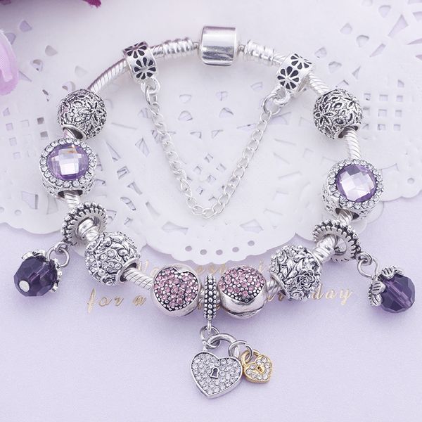 exquisite european bracelets glass crystal charms beads fits european bracelets & bangles purple romantic love beads, Black
exquisite european bracelets glass crystal charms beads fits european bracelets & bangles purple romantic love beads, Black