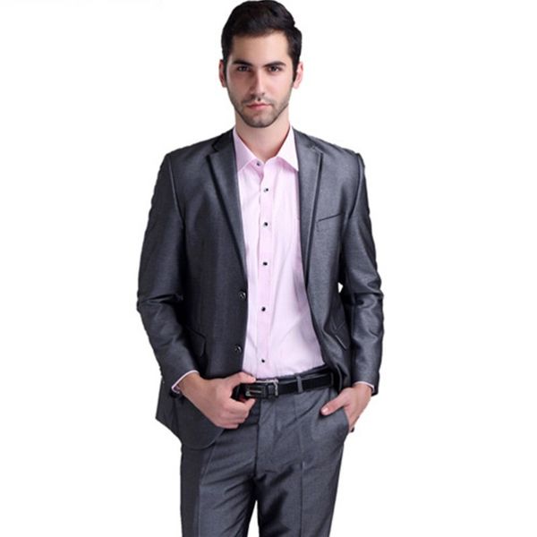 tailor made grey wedding clothes slim fit tuxedo jacket men single breasted groom wedding suits for men costume homme 2 pieces, White;black
tailor made grey wedding clothes slim fit tuxedo jacket men single breasted groom wedding suits for men costume homme 2 pieces, White;black