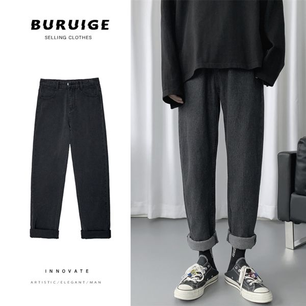men's jeans straight fashion washed solid color retro pants men streetwear wild loose hip hop denim trousers mens -2xl, Blue
men's jeans straight fashion washed solid color retro pants men streetwear wild loose hip hop denim trousers mens -2xl, Blue