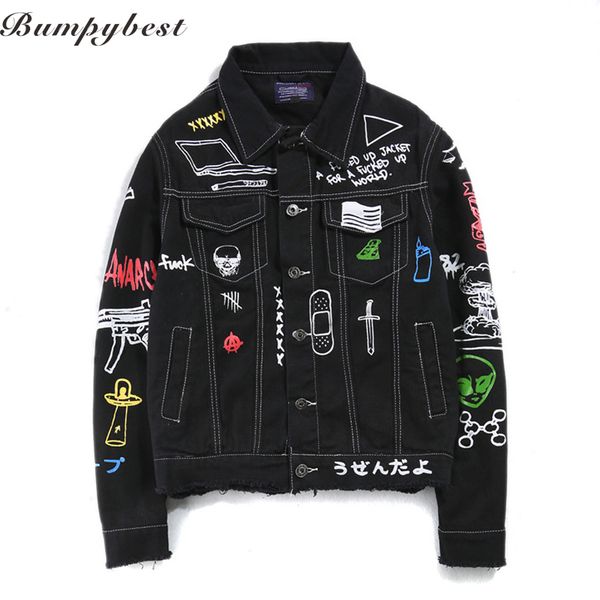 2017 jeans jacket men women streets doodle denim coat male motorbike jean coat jackets asian size, Black;brown
2017 jeans jacket men women streets doodle denim coat male motorbike jean coat jackets asian size, Black;brown