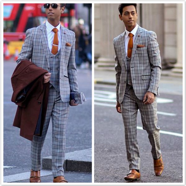 classic check mens groom wedding suits groom slim fit two button peaked lapel formal work prom office blazer jacket(jacket+vest+pants), Black;gray
classic check mens groom wedding suits groom slim fit two button peaked lapel formal work prom office blazer jacket(jacket+vest+pants), Black;gray