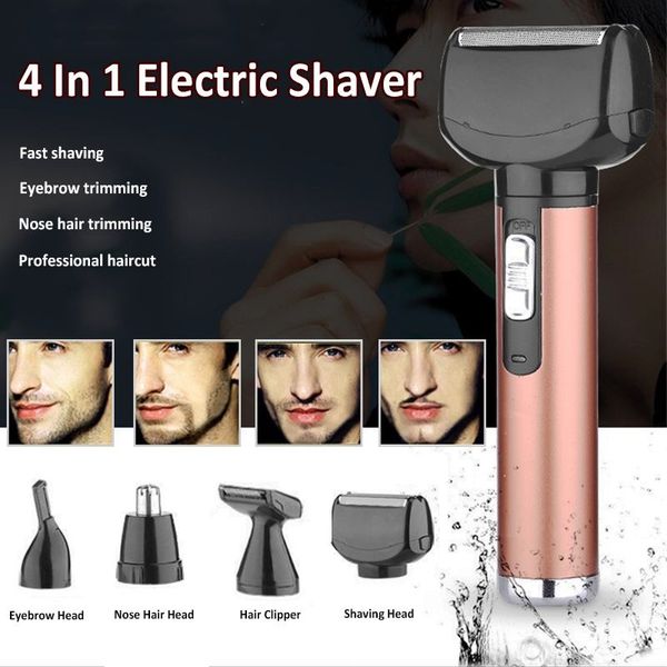 4 in 1 electric shaver razor beard trimmer eyebrow nose hair head rechargeable waterproof washable trimmer hair clipper
4 in 1 electric shaver razor beard trimmer eyebrow nose hair head rechargeable waterproof washable trimmer hair clipper