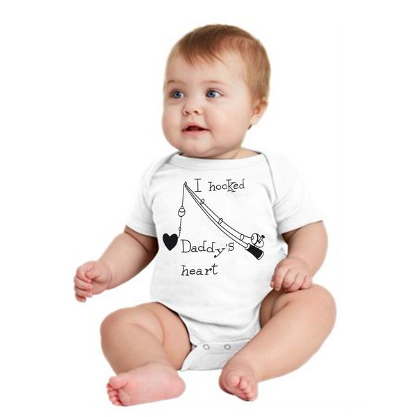 2020 newborn infant baby boy girl cotton short sleeves bodysuit jumpsuit i hooked daddy heart clothes summer cute white
2020 newborn infant baby boy girl cotton short sleeves bodysuit jumpsuit i hooked daddy heart clothes summer cute white