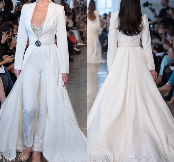 berta white prom dresses jumpsuits long sleeve satin long jackets evening gowns plus size robes de soirée pants suits party dress, Black
berta white prom dresses jumpsuits long sleeve satin long jackets evening gowns plus size robes de soirée pants suits party dress, Black
