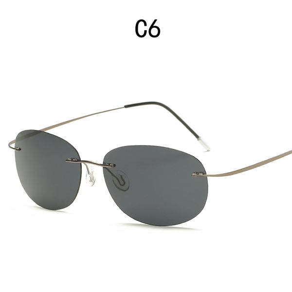 titanium polarized sunglasses round rimless polaroid brand designer gafas men oval sun glasses sunglasses for men women, White;black
titanium polarized sunglasses round rimless polaroid brand designer gafas men oval sun glasses sunglasses for men women, White;black