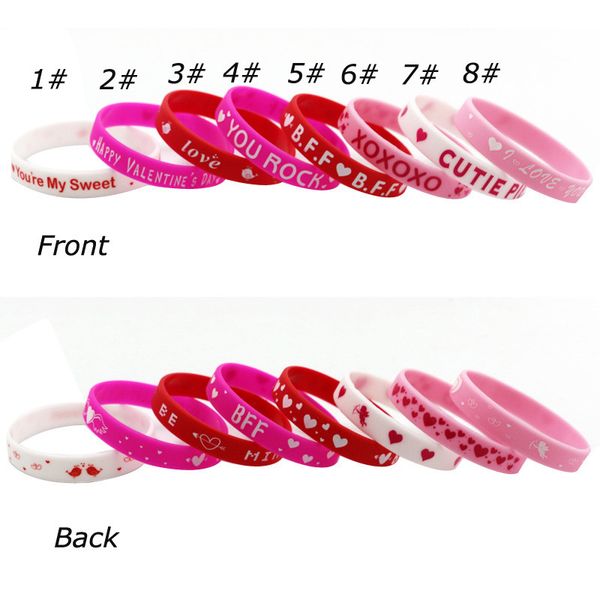 2019 happy valentine's day silicone bracelet lovers wristband for men women jewelry bangle birthday party favor gift rubber band dhl
2019 happy valentine's day silicone bracelet lovers wristband for men women jewelry bangle birthday party favor gift rubber band dhl