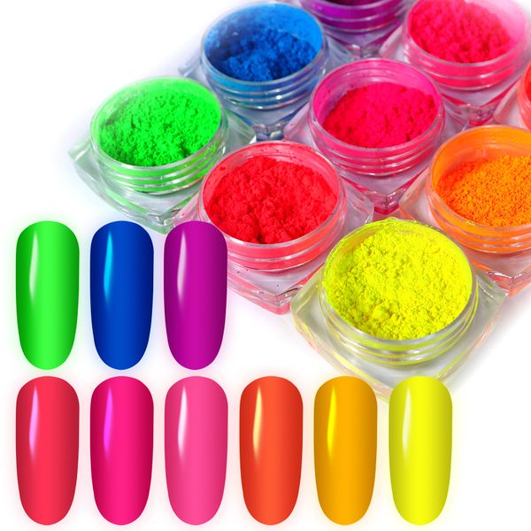 9colors/set neon pigment nail powder fluorescence nail glitter dust ombre gradient glitter diy manicure art decorations, Silver;gold
9colors/set neon pigment nail powder fluorescence nail glitter dust ombre gradient glitter diy manicure art decorations, Silver;gold