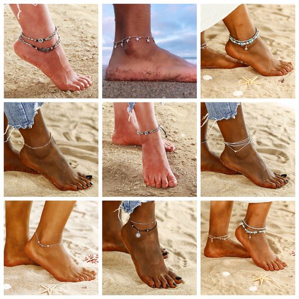 9 styles anklets women jewelry 2018 simple anklets new summer beach multilayer leg chain boho ethnic hippie tassel star body foot jewelry, Red;blue
9 styles anklets women jewelry 2018 simple anklets new summer beach multilayer leg chain boho ethnic hippie tassel star body foot jewelry, Red;blue