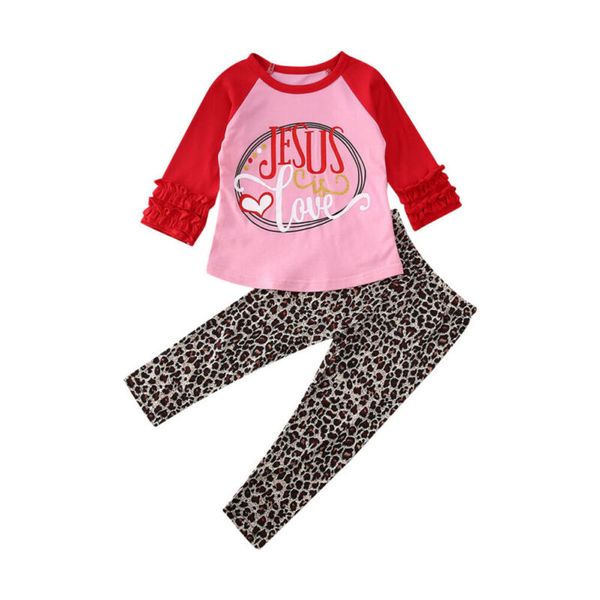 1-5 years girls valentine's day clothes set kid baby girl long sleeve +leopard pant leggings baby girls clothing set, White
1-5 years girls valentine's day clothes set kid baby girl long sleeve +leopard pant leggings baby girls clothing set, White