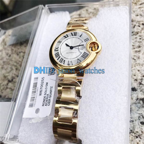 w69006z2 18k gold watch luxury watches 33mm steel case japan mechanical automatic movement sapphire blue ballon classic wristwatches c22, Slivery;brown
w69006z2 18k gold watch luxury watches 33mm steel case japan mechanical automatic movement sapphire blue ballon classic wristwatches c22, Slivery;brown
