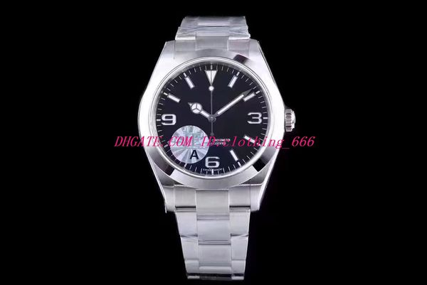 2019 2 style luxury watch 116900 40mm black dial 214270 stainless steel eta 3132 movement automatic mens watch watches, Slivery;brown
