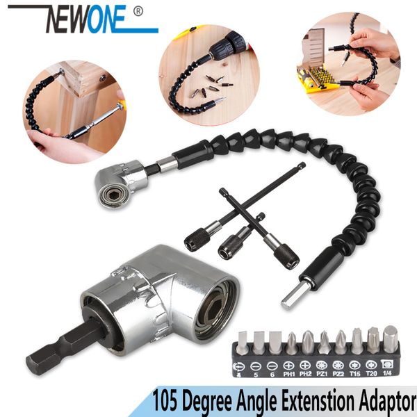 adjustable 105 degree right angle driver screwdriver tools set 1/4 hex shank for power drill screwdriver bits tools
adjustable 105 degree right angle driver screwdriver tools set 1/4 hex shank for power drill screwdriver bits tools