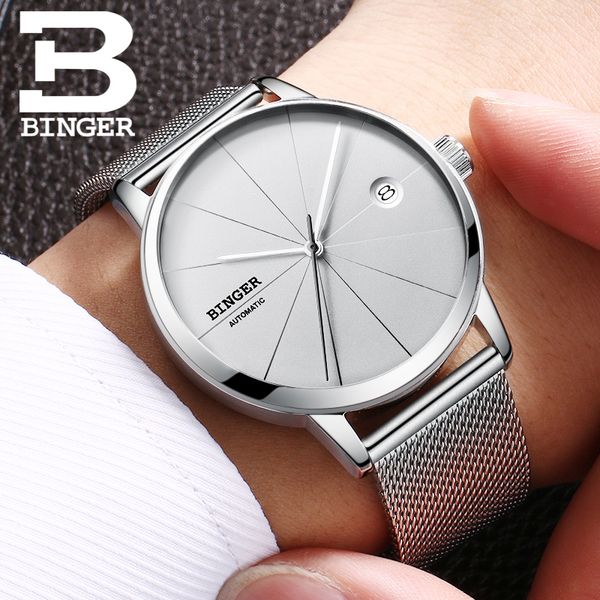 binger new mens watches brand luxury automatic mechanical watch men full steel business waterproof fashion sport watches, Slivery;brown
binger new mens watches brand luxury automatic mechanical watch men full steel business waterproof fashion sport watches, Slivery;brown