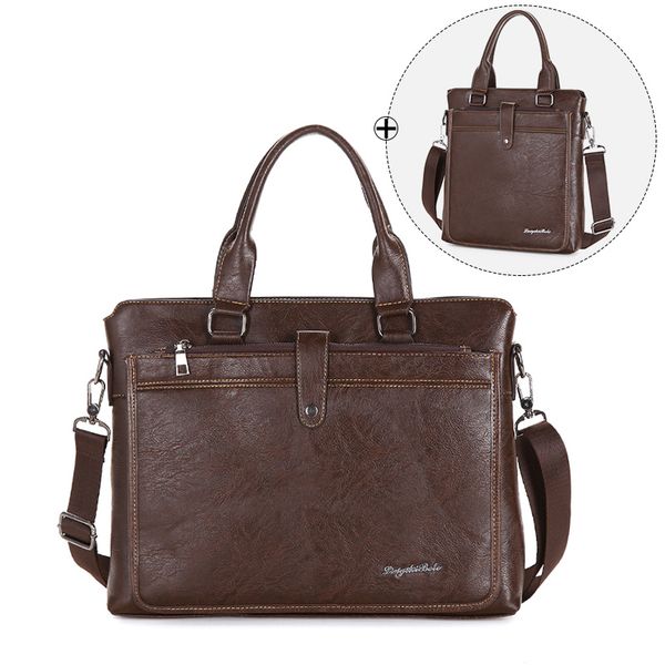 14 inches men briefcase business male shoulder bag pu leather men's handbag large capacity man crossbody bags waterproof laptop
14 inches men briefcase business male shoulder bag pu leather men's handbag large capacity man crossbody bags waterproof laptop