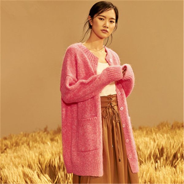 100% hand made wool thick oneck knit women fashion loose single breasted lantern sleeve cardigan long sweater one&over size, White
100% hand made wool thick oneck knit women fashion loose single breasted lantern sleeve cardigan long sweater one&over size, White