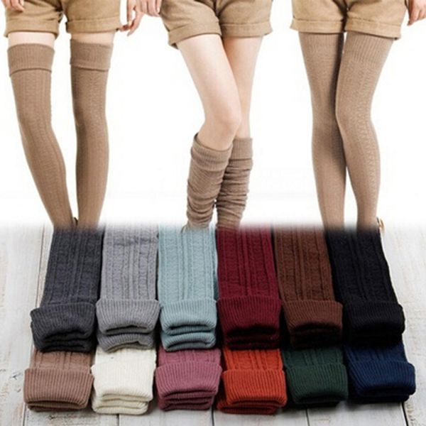 1 pair girls ladies women warm thigh high over the knee socks 4 solid colors long cotton stockings, Black;white
1 pair girls ladies women warm thigh high over the knee socks 4 solid colors long cotton stockings, Black;white