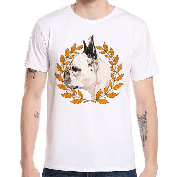 digital printing short sleeve t-shirt for men's 2019 new french bulldog trend funny and handsome bottoming shirt, White;black
digital printing short sleeve t-shirt for men's 2019 new french bulldog trend funny and handsome bottoming shirt, White;black