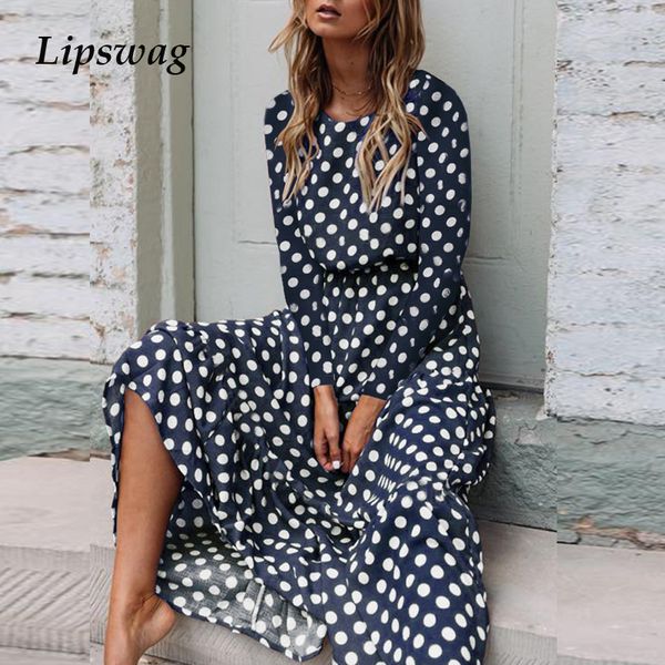 lipswag women print polka dot ruffles boho maxi dress casual o-neck long sleeve party dresses fashion autumn winter long dress, Black;gray
lipswag women print polka dot ruffles boho maxi dress casual o-neck long sleeve party dresses fashion autumn winter long dress, Black;gray