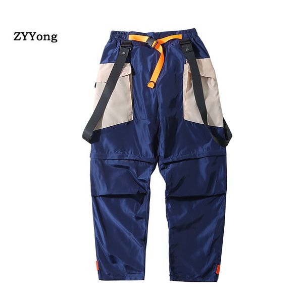 ankle length trousers with pocket jogging pants jumpsuits can be disassembled into shorts men's hip-hop track pants, Black
ankle length trousers with pocket jogging pants jumpsuits can be disassembled into shorts men's hip-hop track pants, Black