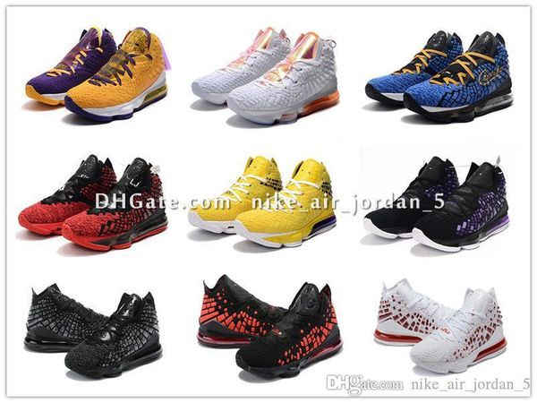 2020 new shoes lebron james xvii 17 shoes mens women athletic 16s wolf grey lebron 17 basketball shoes boys kids girls size us4-12 with box, Black