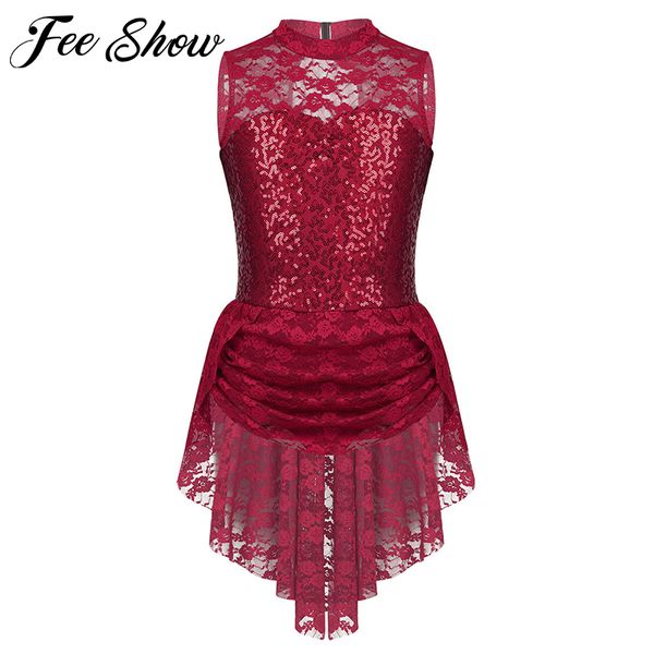 sleeveless sequins floral lace keyhole back kids figure ice skating dress girls ballet gymnastics leotard dance costume, Red;yellow
sleeveless sequins floral lace keyhole back kids figure ice skating dress girls ballet gymnastics leotard dance costume, Red;yellow