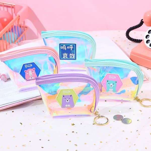 cute cartoon laser purse south korea ins wind women's wallet small gifts customizable portable storage bag, Black
cute cartoon laser purse south korea ins wind women's wallet small gifts customizable portable storage bag, Black