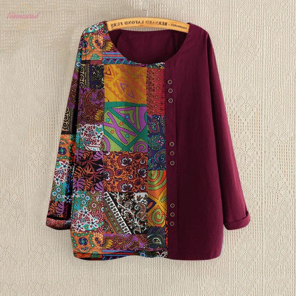 women casual plus size long sleeve printed long sleeve button tunic blouse blusa feminina blouse et chemisier femme fall womens, White
women casual plus size long sleeve printed long sleeve button tunic blouse blusa feminina blouse et chemisier femme fall womens, White