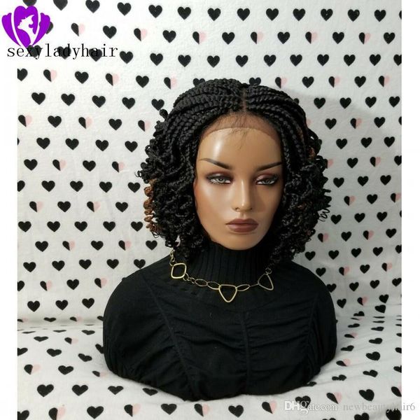 2020 new lace frontal short braided wigs for black women synthetic lace front braids wig with curly tips baby hair
2020 new lace frontal short braided wigs for black women synthetic lace front braids wig with curly tips baby hair