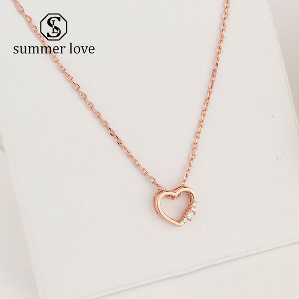2019 new arrival 18k rose gold hollow heart cubic zirconia pendant necklace for women crystal fashion wedding jewelry gift, Silver
2019 new arrival 18k rose gold hollow heart cubic zirconia pendant necklace for women crystal fashion wedding jewelry gift, Silver