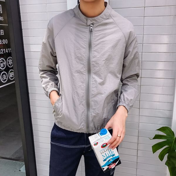 summer thin jackets men sun protection clothing solid fashion streetwear slim casual bomber jacket stand collar outwear coat, Black;brown
summer thin jackets men sun protection clothing solid fashion streetwear slim casual bomber jacket stand collar outwear coat, Black;brown
