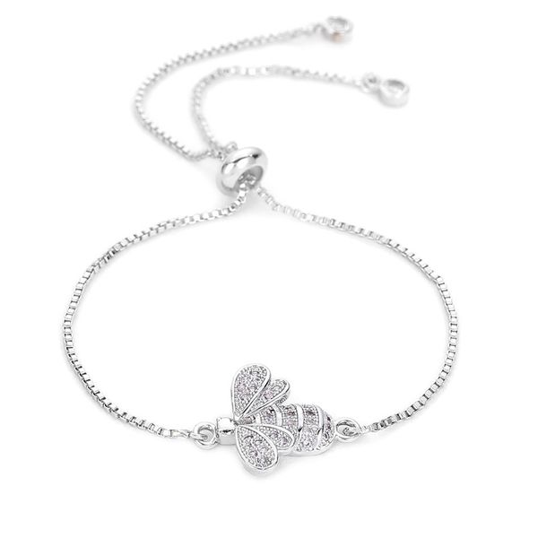 v-279 cute cubic zirconia bee charm bracelets for women gold chain crystal bracelet adjustable animal femme jewelry femme, Black
v-279 cute cubic zirconia bee charm bracelets for women gold chain crystal bracelet adjustable animal femme jewelry femme, Black