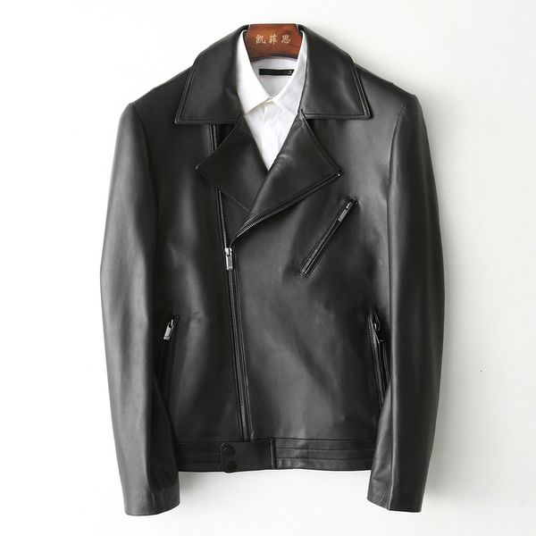 short men's leather jacket spring autumn genuine leather jacket men motorcycle sheepskin coat jackets flight kfs180199-1, Black
short men's leather jacket spring autumn genuine leather jacket men motorcycle sheepskin coat jackets flight kfs180199-1, Black