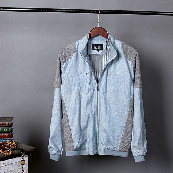 men spring and autumn fashion brand korea style patchwork linen thin jacket male casual stand collar plus size jacket clothes, Black;brown
men spring and autumn fashion brand korea style patchwork linen thin jacket male casual stand collar plus size jacket clothes, Black;brown