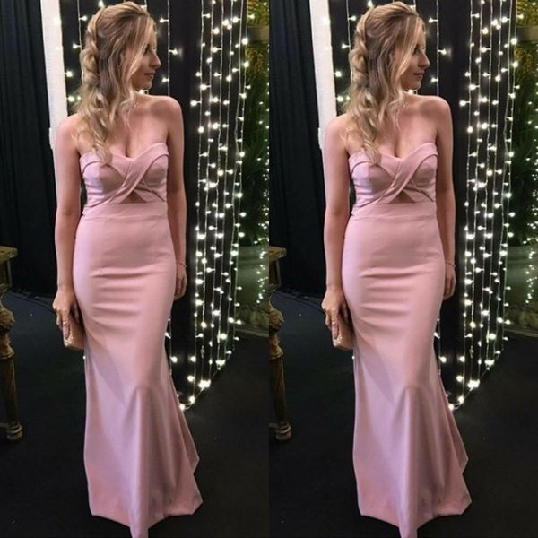 simple pink sweetheart mermaid prom dress sleeveless strapless floor length zipper back robes de soirée elegant eevning party gown, Black
simple pink sweetheart mermaid prom dress sleeveless strapless floor length zipper back robes de soirée elegant eevning party gown, Black