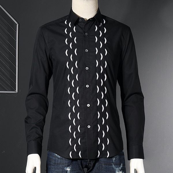 brand quality pure cotton men shirt casual long sleeve embroidery shirts men slim chemise homme business camisas masculina, White;black
brand quality pure cotton men shirt casual long sleeve embroidery shirts men slim chemise homme business camisas masculina, White;black